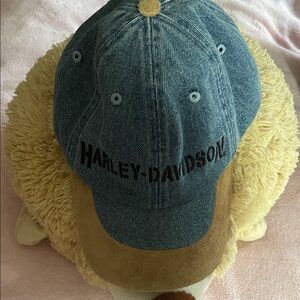 Harley-Davidson Ladies Denim and Tan Hat